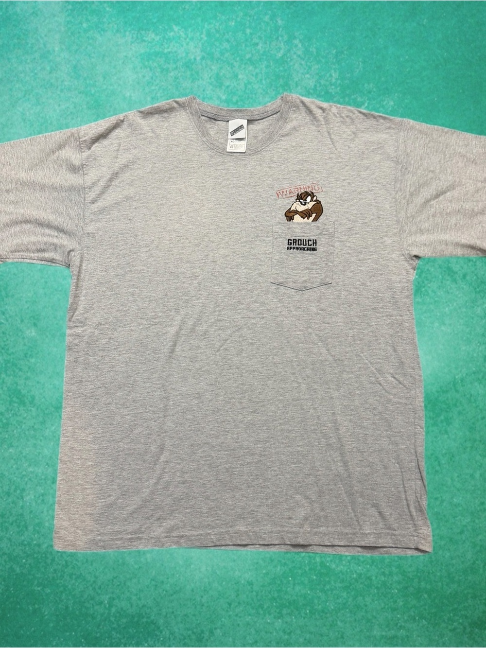 Vintage Looney Tunes Taz Grouch Pocket Shirt